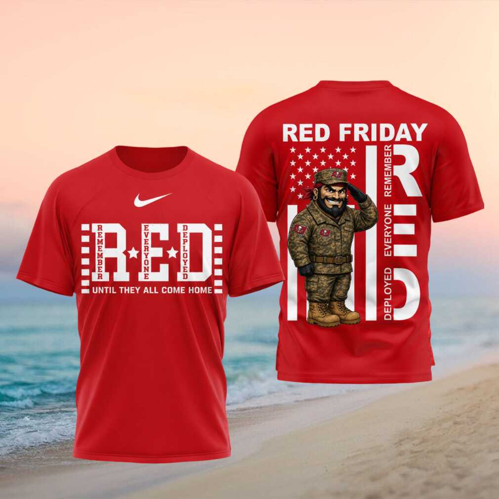 Tampa Bay Buccaneers Mascot Remember Everyone Deployed Red Friday Shirt - Limotees LLC