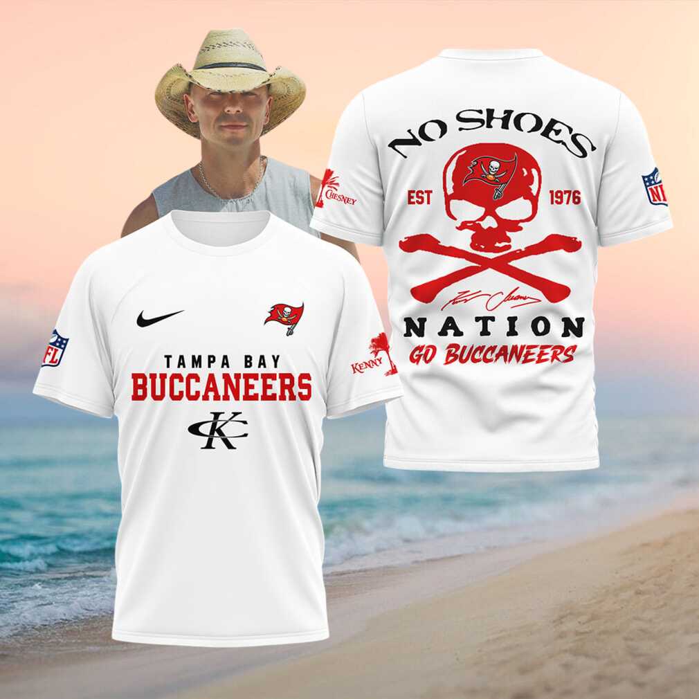 Tampa Bay Buccaneers No Shoes Nation Skull Shirt Football Fan Apparel - Limotees LLC