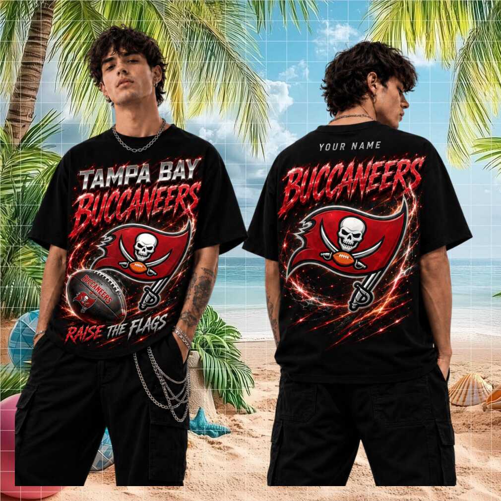 Tampa Bay Buccaneers Raise The Flags Football Fans Retro Vintage Personalized Name Men Women Shirt