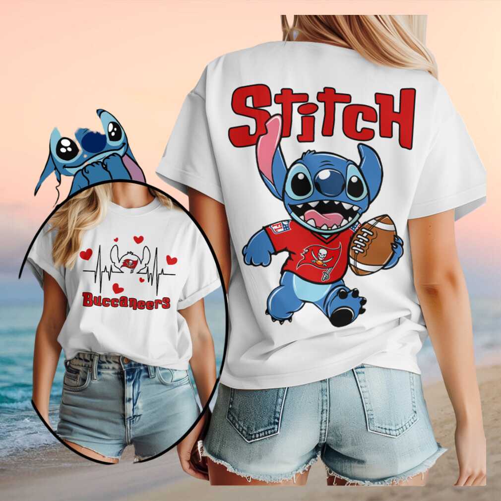 Tampa Bay Buccaneers Stitch Football Heartbeat Shirt