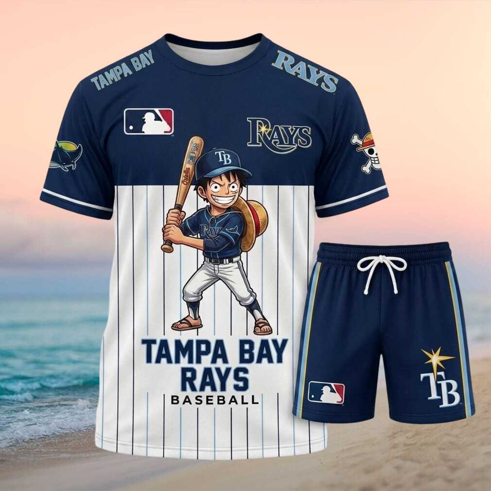 Tampa Bay Rays Luffy Anime Pirate Baseball Pinstripe Shirt Shirt
