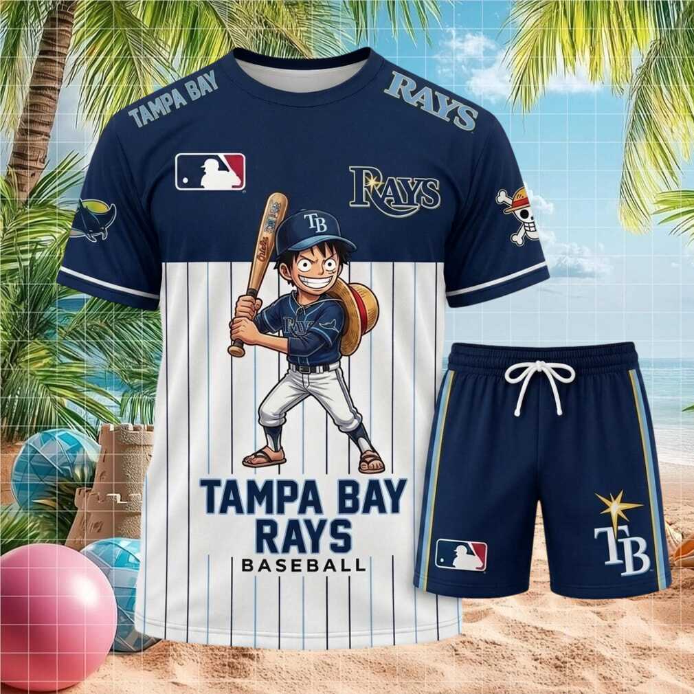 Tampa Bay Rays Luffy Anime Pirate Baseball Pinstripe Shirt Shirt