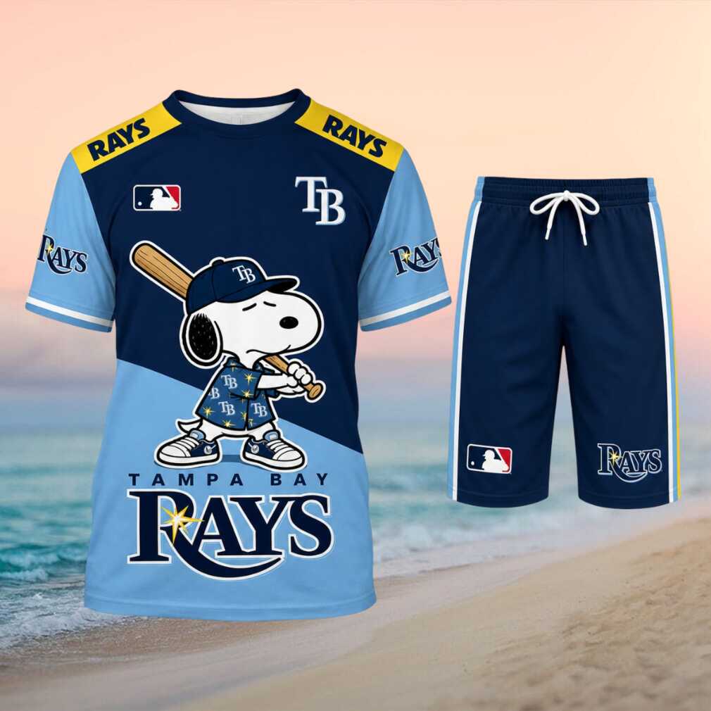 Tampa Bay Rays Snoopy Baseball Cartoon Character Shirt