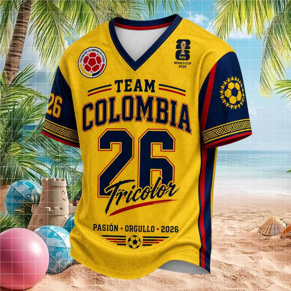 Team Colombia Tricolor World Cup 2026 Soccer Shirt Shirt - Limotees LLC
