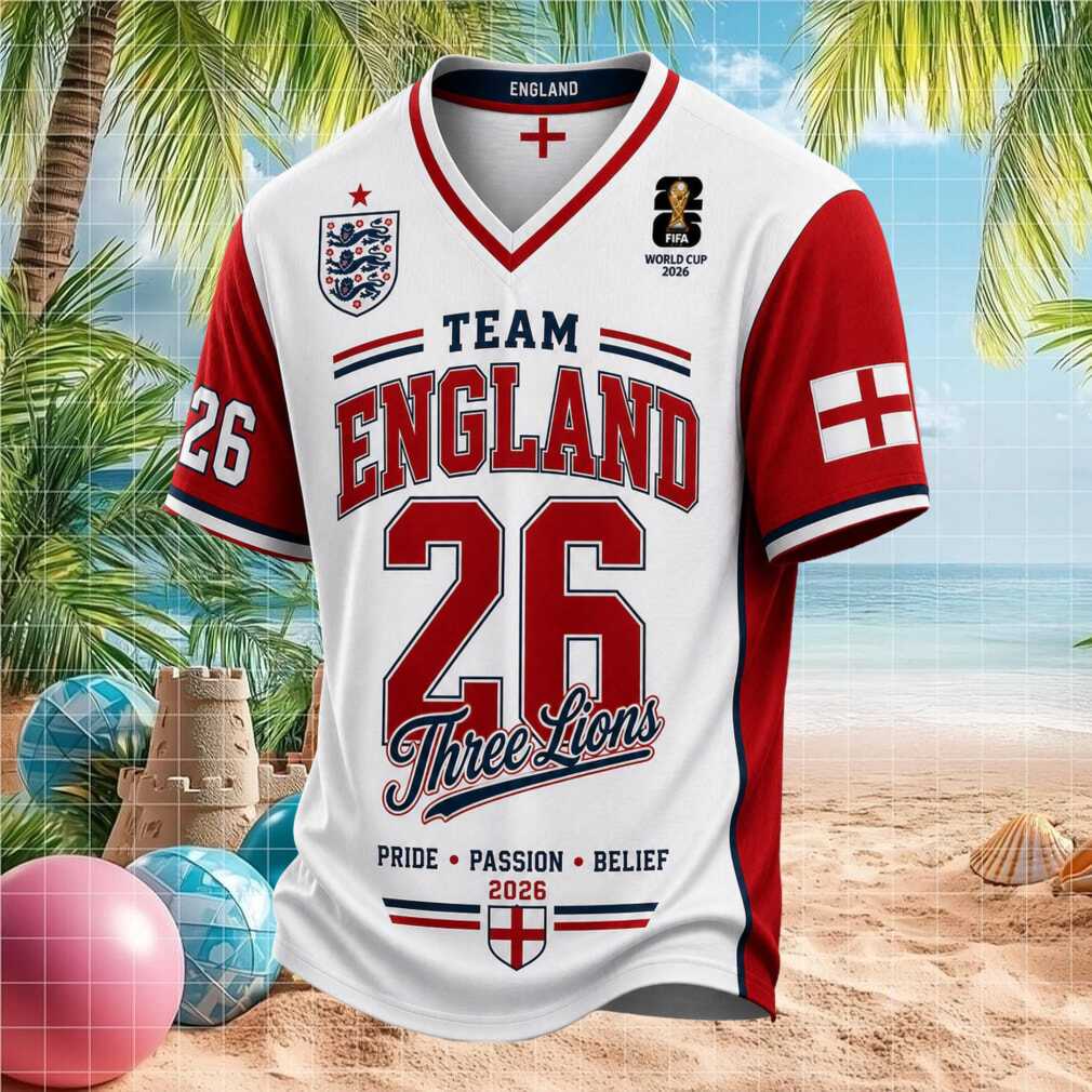 Team England Three Lions World Cup 2026 Soccer Shirt - Limotees LLC