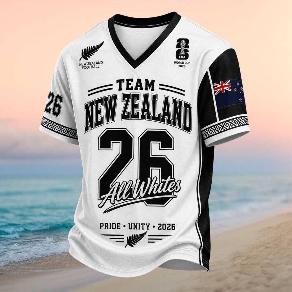 Team New Zealand All Whites 2026 Soccer Shirt - Limotees LLC