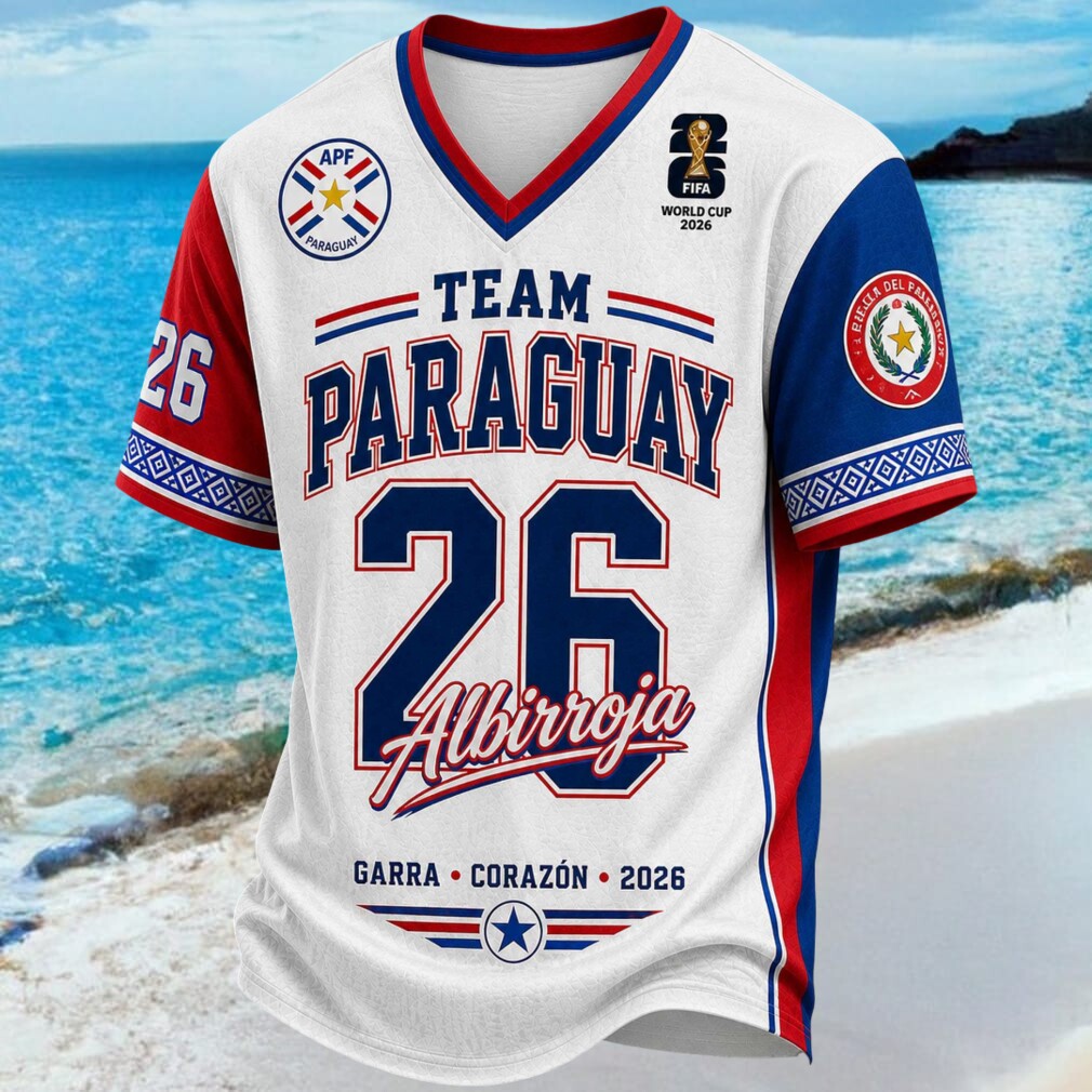 Team Paraguay Albirroja 2026 Soccer Shirt - Limotees LLC