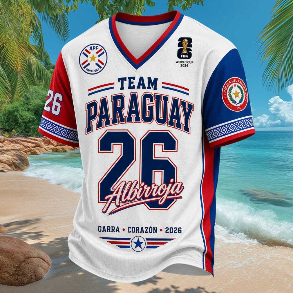 Team Paraguay Albirroja 2026 Soccer Shirt - Limotees LLC