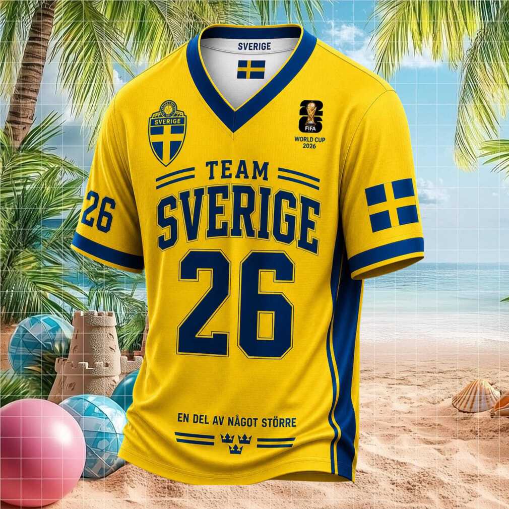 Team Sweden Sverige World Cup 2026 Shirt - Limotees LLC