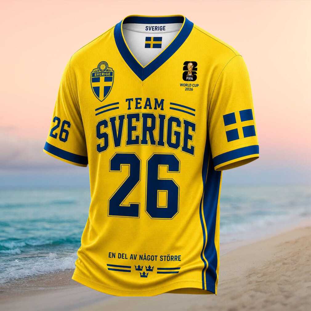 Team Sweden Sverige World Cup 2026 Shirt - Limotees LLC
