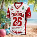 Team Tunisia Courage 2026 Pride Soccer Shirt - Limotees LLC