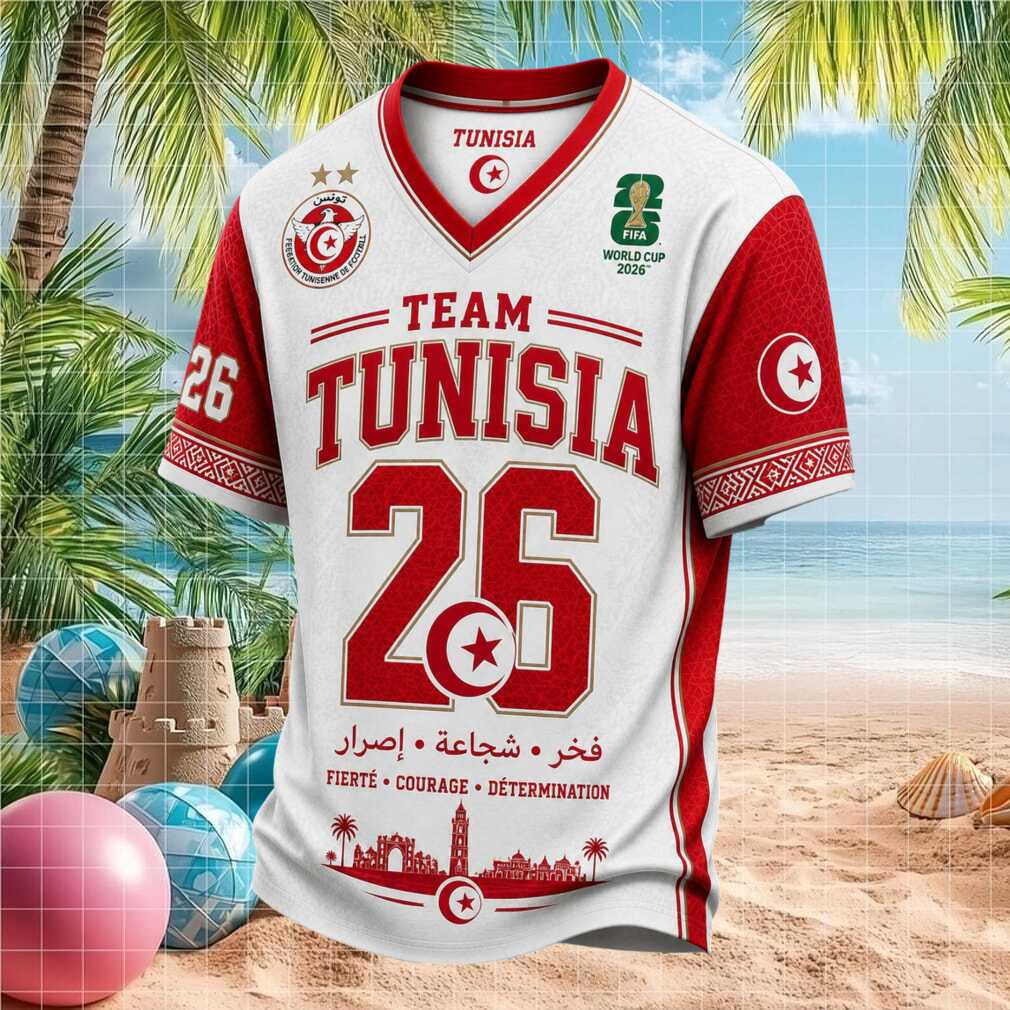 Team Tunisia Courage 2026 Pride Soccer Shirt - Limotees LLC