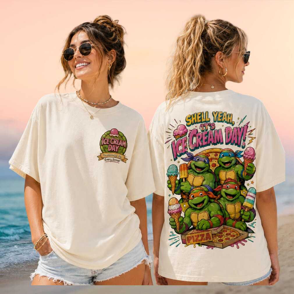 Teenage Mutant Ninja Turtles Ice Cream Day 2026 Vintage Men Women Fans Shirt