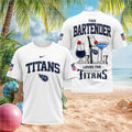Tennessee Titans Bartender Cocktail Graphic Shirt - Limotees LLC