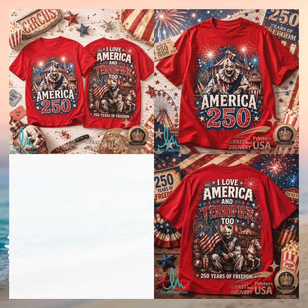 Terrifier America 250 Patriotic Horror Clown USA Freedom Shirt - Limotees LLC