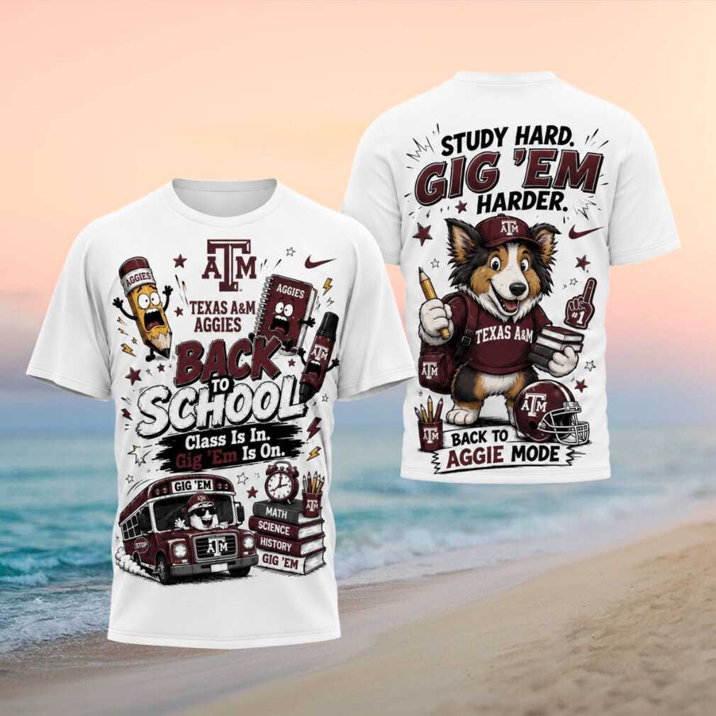 Texas AM Aggies Mascot Gig Em Back To School Shirt