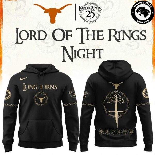 Texas Longhorns Lord Of The Rings 25th Anniversary Limited Edition Hoodie