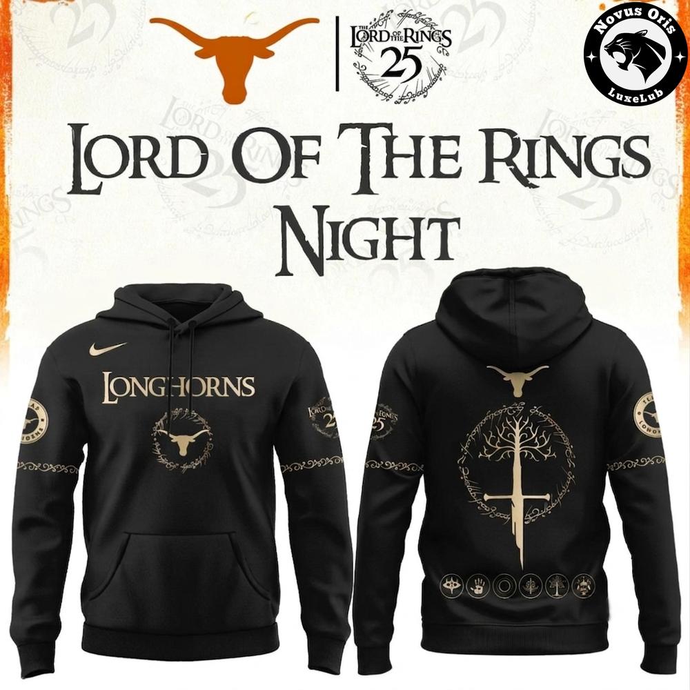 Texas Longhorns Lord Of The Rings 25th Anniversary Limited Edition Hoodie