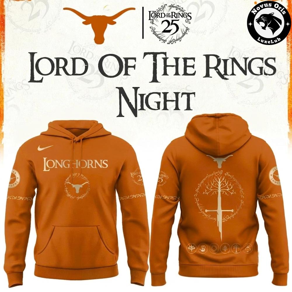 Texas Longhorns Lord Of The Rings 25th Anniversary Limited Edition Hoodie