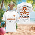 Texas Longhorns Skull No Shoes Nation Kenny Chesney Shirt