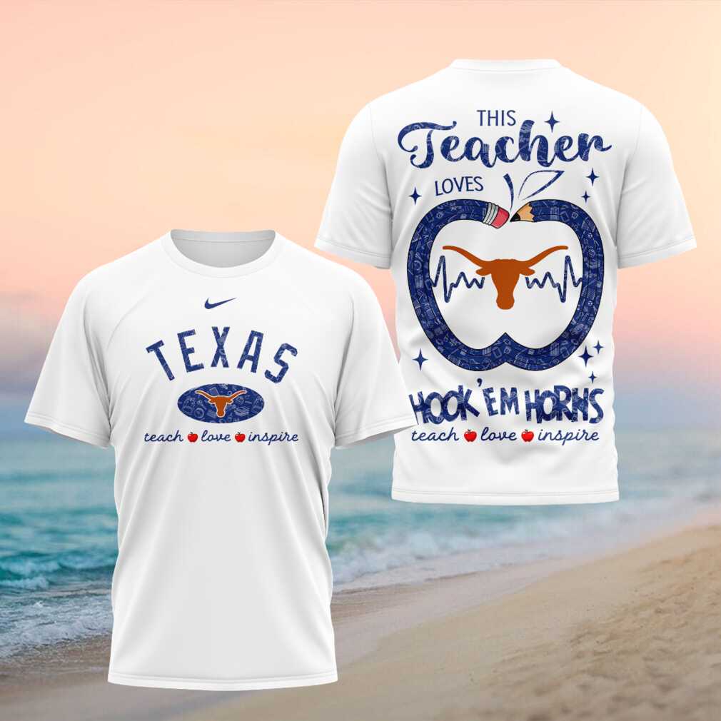 Texas Longhorns Teach Love Inspire 2026 Teacher Shirt