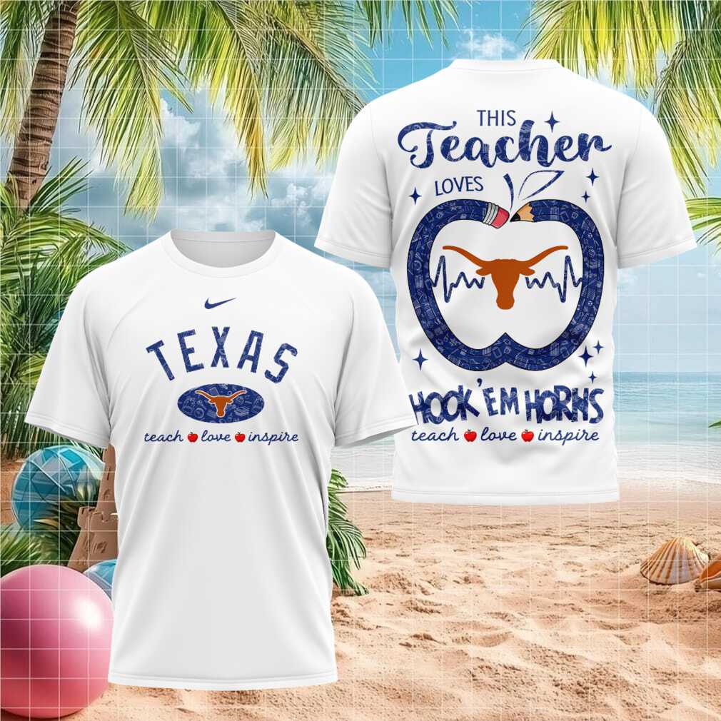 Texas Longhorns Teach Love Inspire 2026 Teacher Shirt