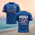 Texas Rangers USA 250th Anniversary 1776 2026 Patriotic Baseball Fans Men Women Shirt