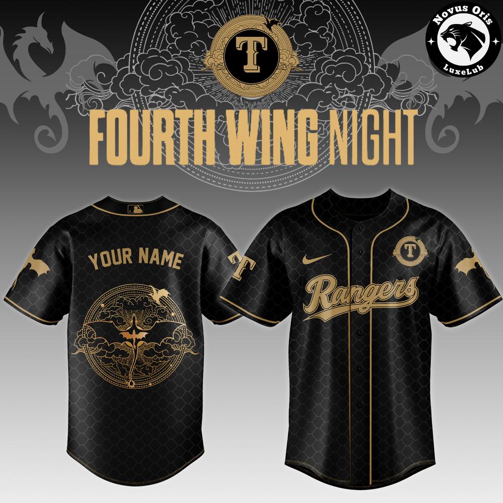 Texas Rangers x Fourth Wing Night Limited Baseball Jersey