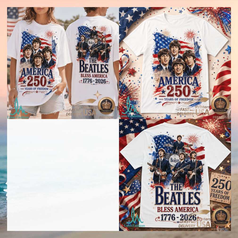 The Beatles Bless America 1776 2026 Patriotic Music Legend Shirt - Limotees LLC