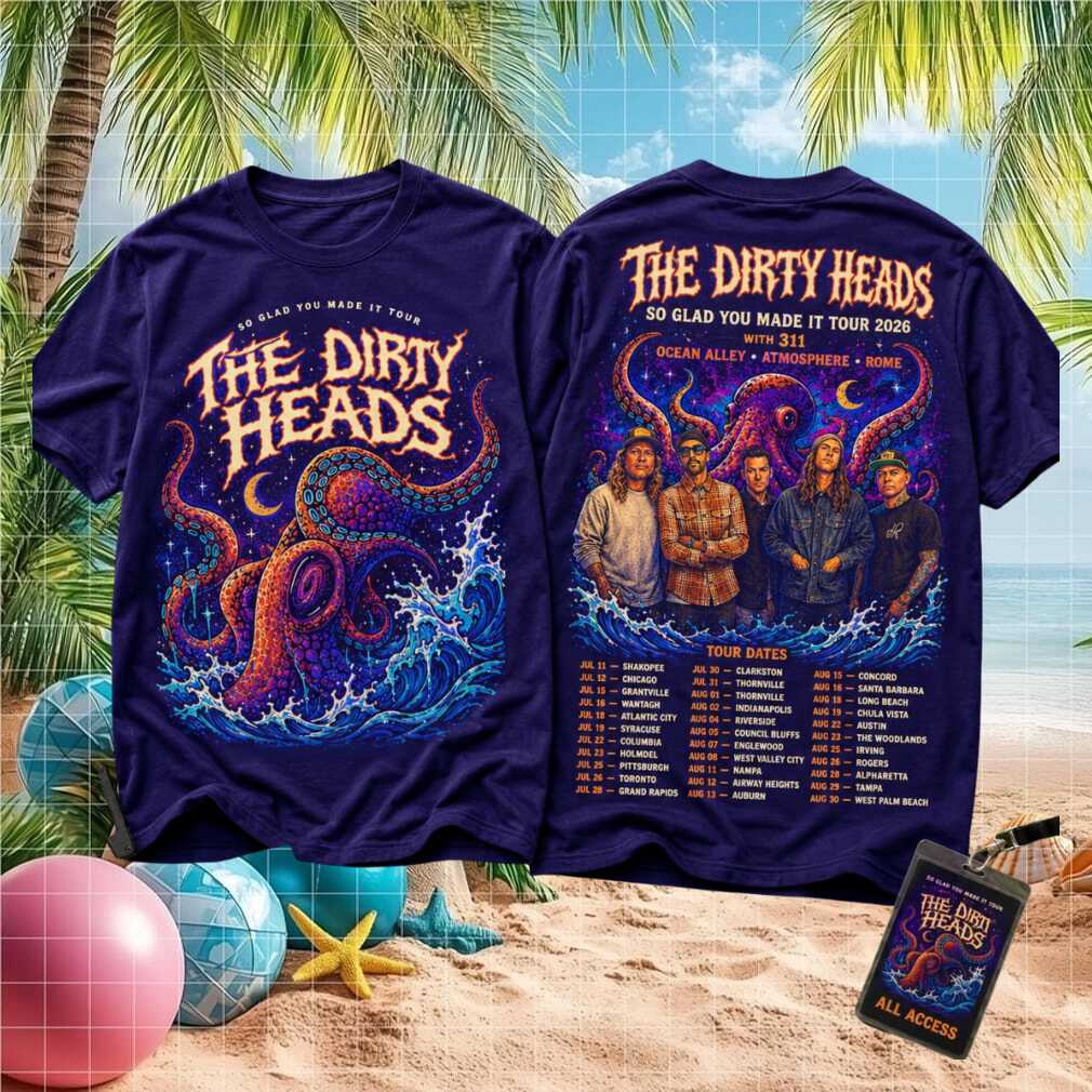The Dirty Heads So Glad You Made It Tour 2026 Octopus Shirt - Limotees LLC