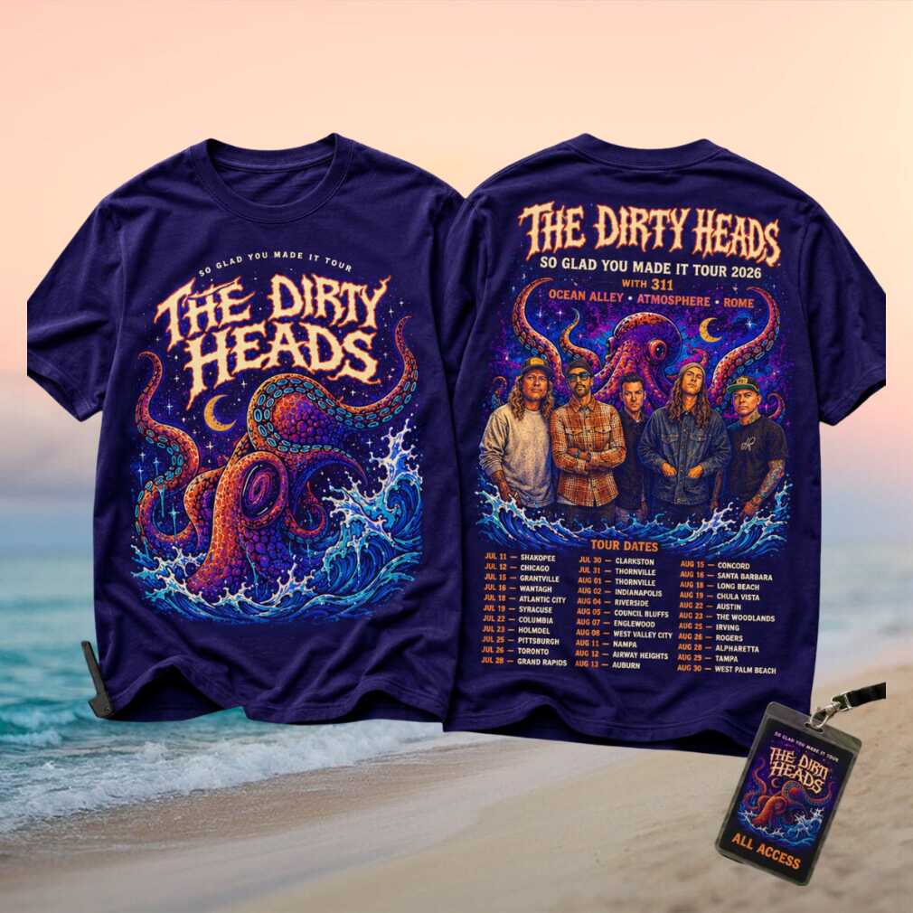 The Dirty Heads So Glad You Made It Tour 2026 Octopus Shirt - Limotees LLC