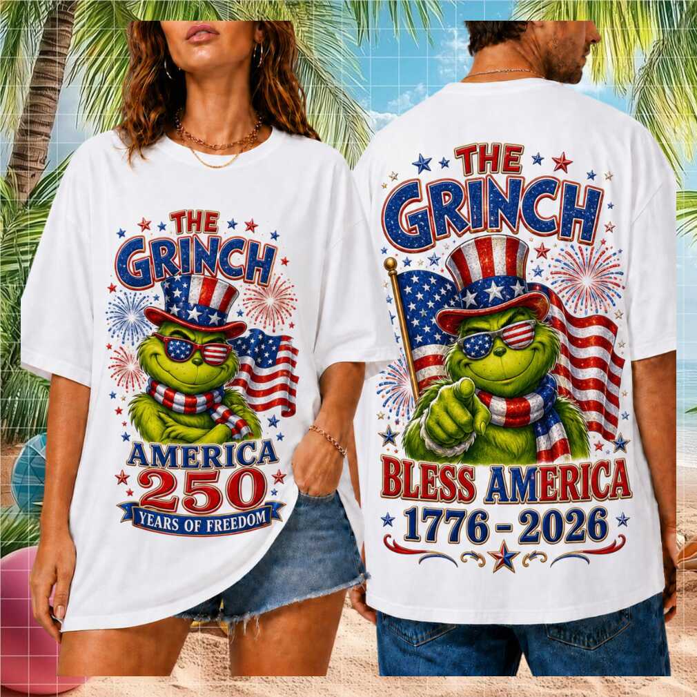 The Grinch America 250 Years of Freedom Patriotic Uncle Sam Cartoon Shirt - Limotees LLC
