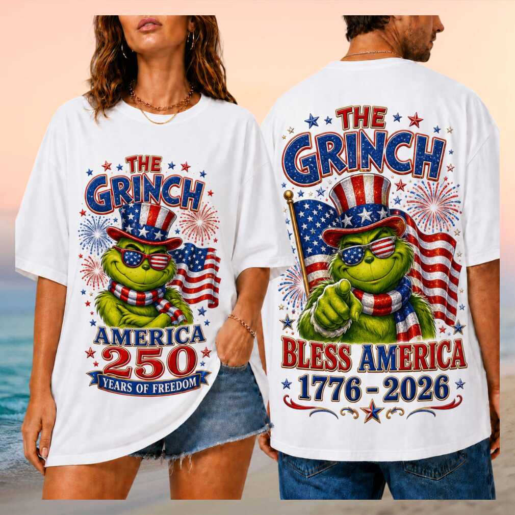The Grinch America 250 Years of Freedom Patriotic Uncle Sam Cartoon Shirt - Limotees LLC
