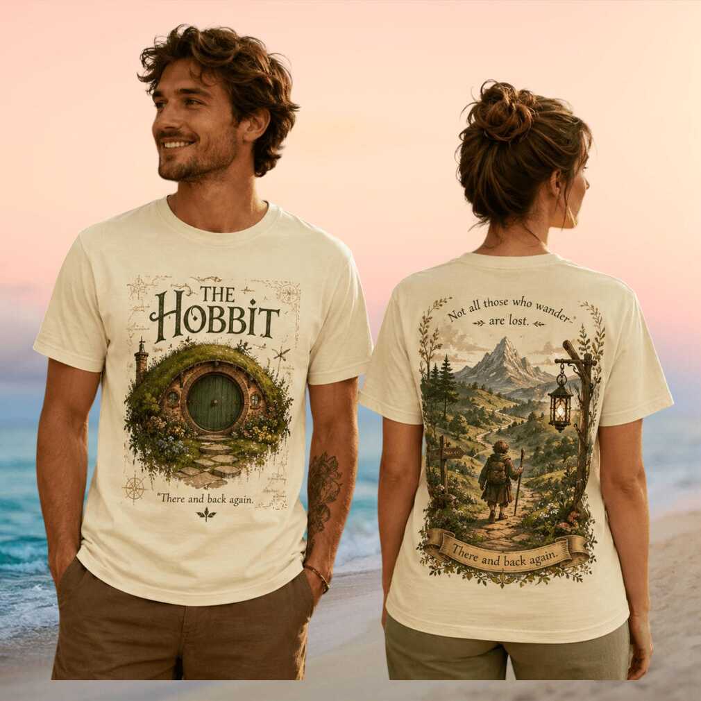 The Hobbit There and Back Again Classic Fantasy Adventure Fans Men Women Vintage Shirt