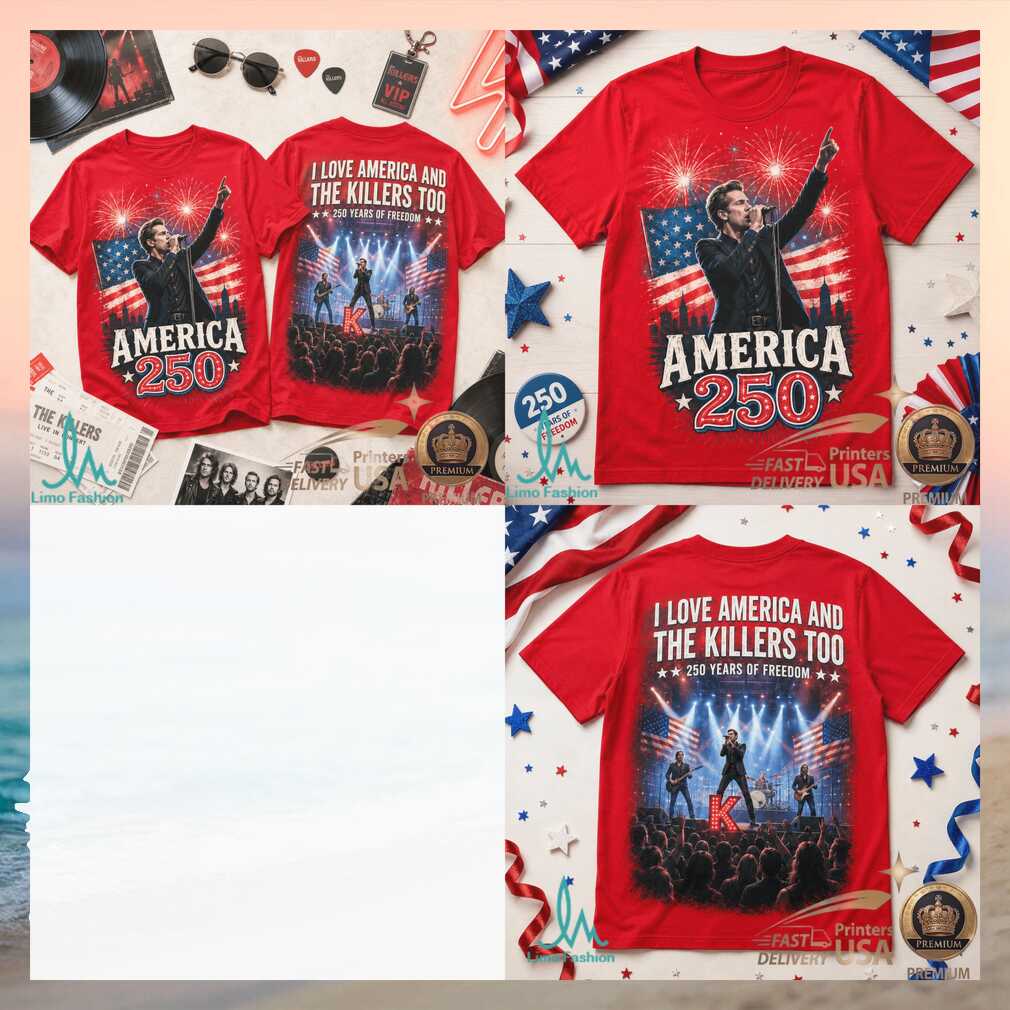 The Killers America 250 Years Of Freedom Patriotic Concert Shirt