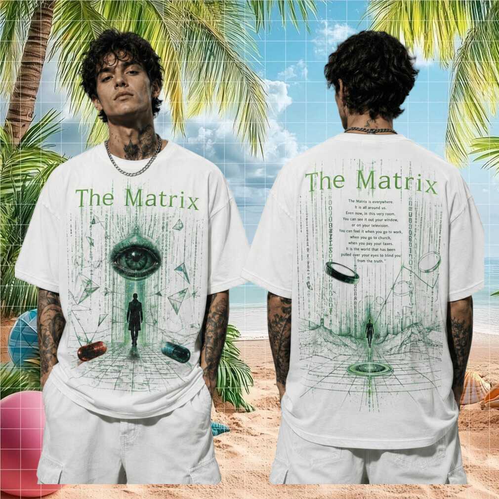 The Matrix Neo Sci Fi Red Blue Pill Cyberpunk Graphic Shirt