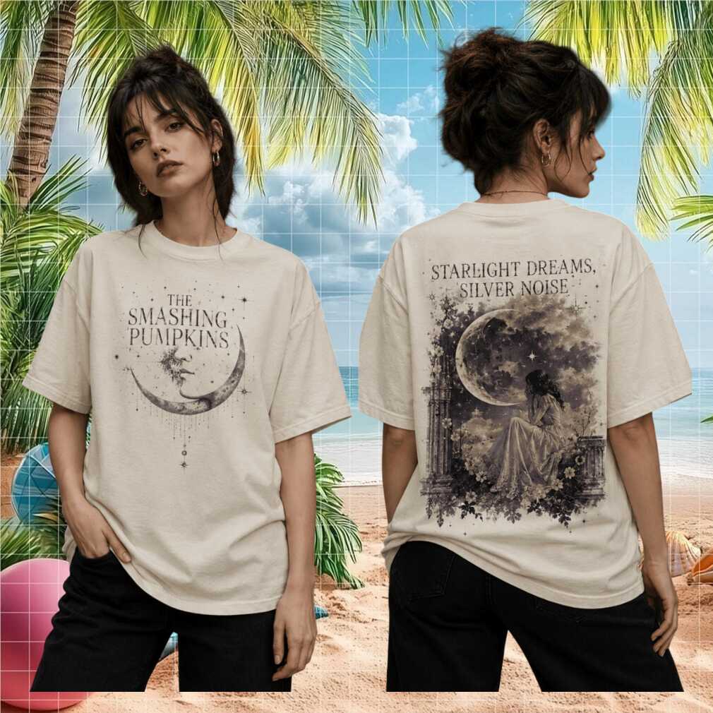 The Smashing Pumpkins Starlight Dreams Silver Noise Celestial Vintage Alternative Rock Band Shirt - Limotees LLC