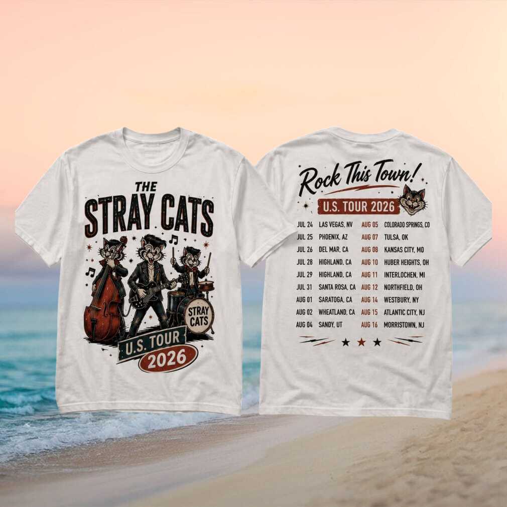 The Stray Cats Rock This Town US Tour 2026 T Shirt