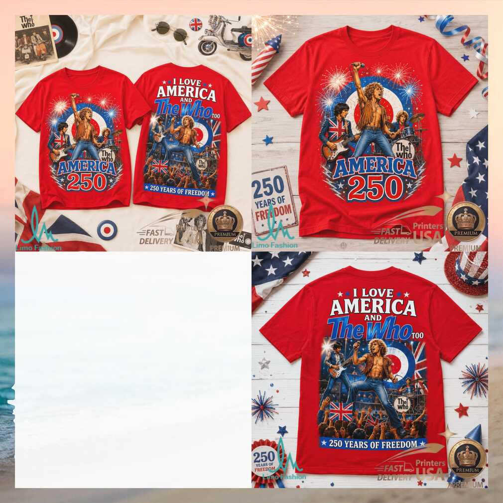 The Who America 250 Years Of Freedom Rock Band Concert Shirt