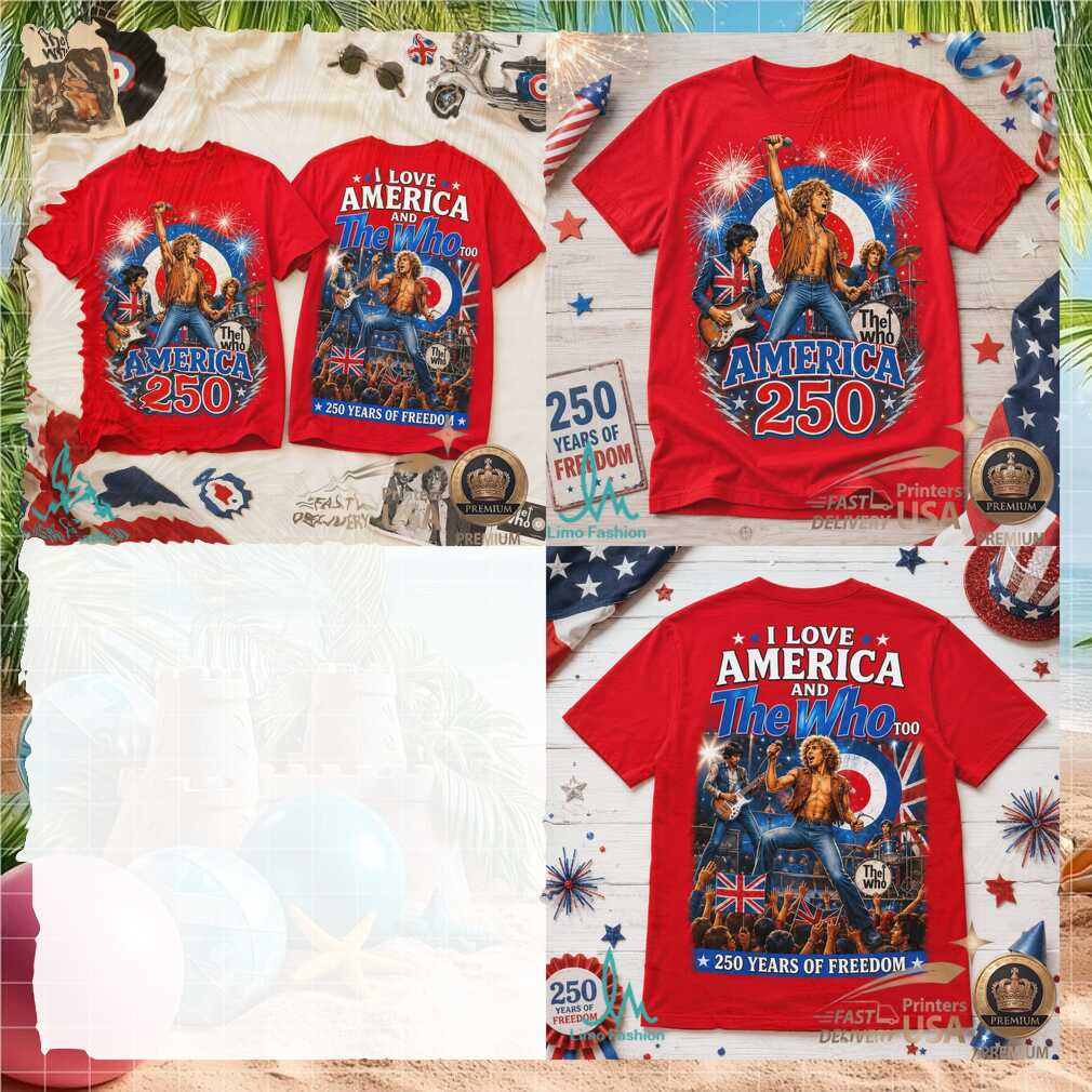 The Who America 250 Years Of Freedom Rock Band Concert Shirt