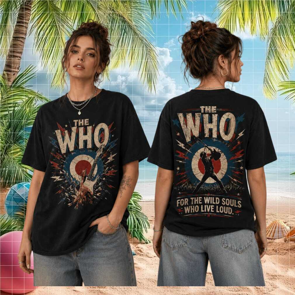 The Who Classic Rock Concert Target Logo Tour Shirt