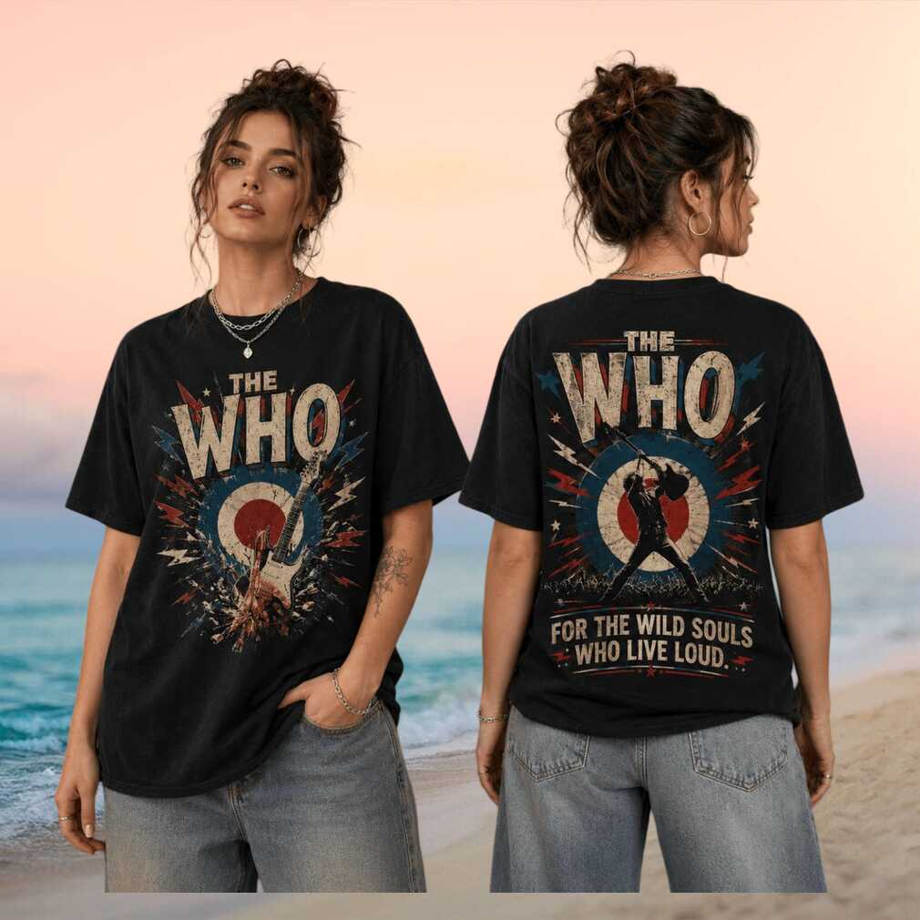The Who Classic Rock Concert Target Logo Tour Shirt