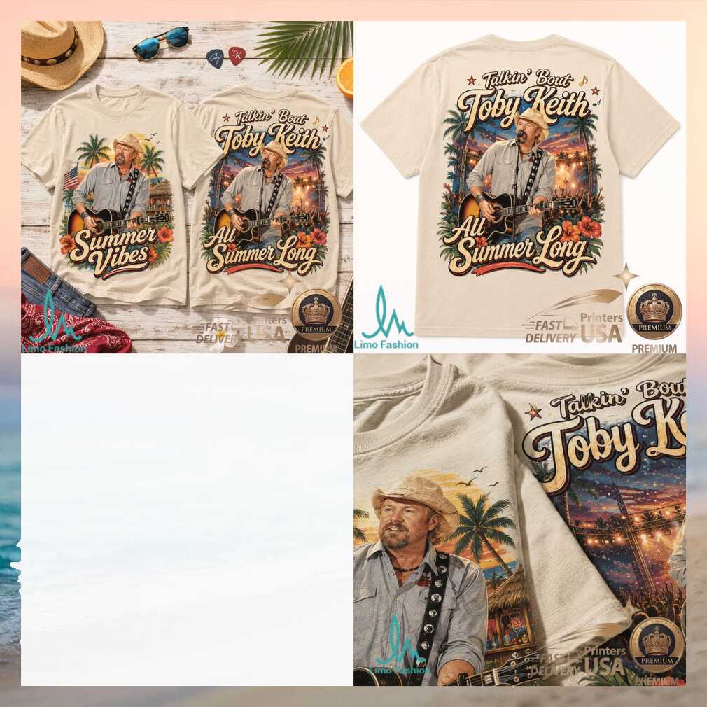 Toby Keith Summer Vibes Country Music Beach Sunset Graphic Shirt - Limotees LLC