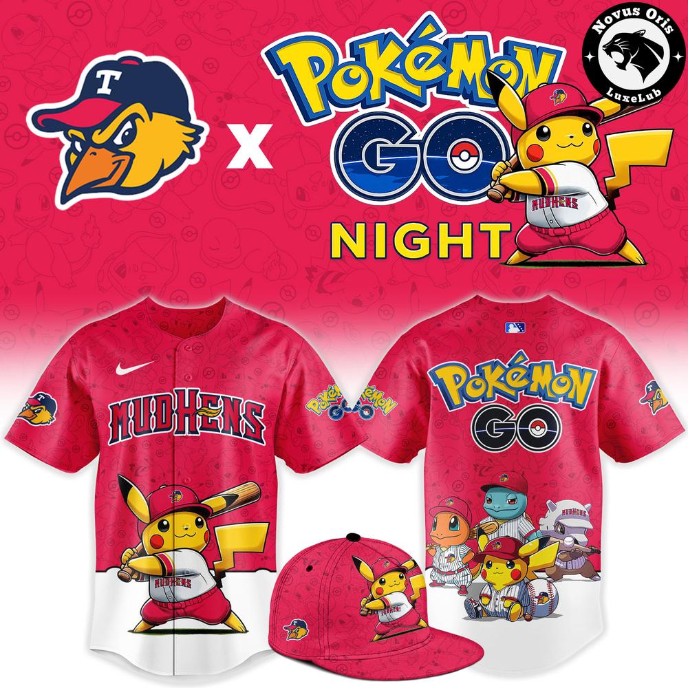 Toledo Mud Hens x Pokemon GO Night 2026 New Baseball Jersey