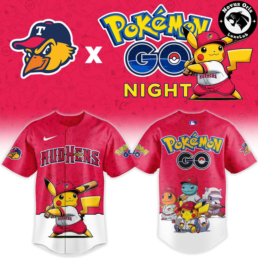 Toledo Mud Hens x Pokemon GO Night 2026 New Baseball Jersey