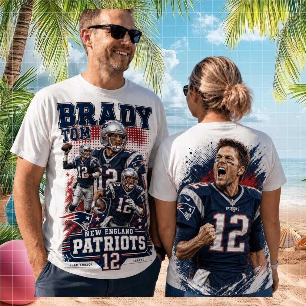 Tom Brady New England Patriots Retro 12 Quarterback Legend Fan Gift Men Women Shirt