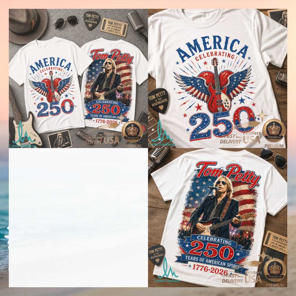 Tom Petty America 250 Years 1776 2026 Rock Legend Heartbreakers Shirt - Limotees LLC