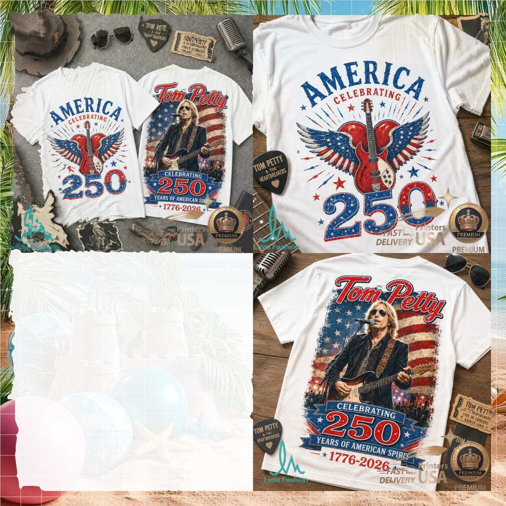Tom Petty America 250 Years 1776 2026 Rock Legend Heartbreakers Shirt - Limotees LLC