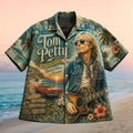 Tom Petty American Rock Roll Vintage Retro Fans Unisex Aloha Shirt