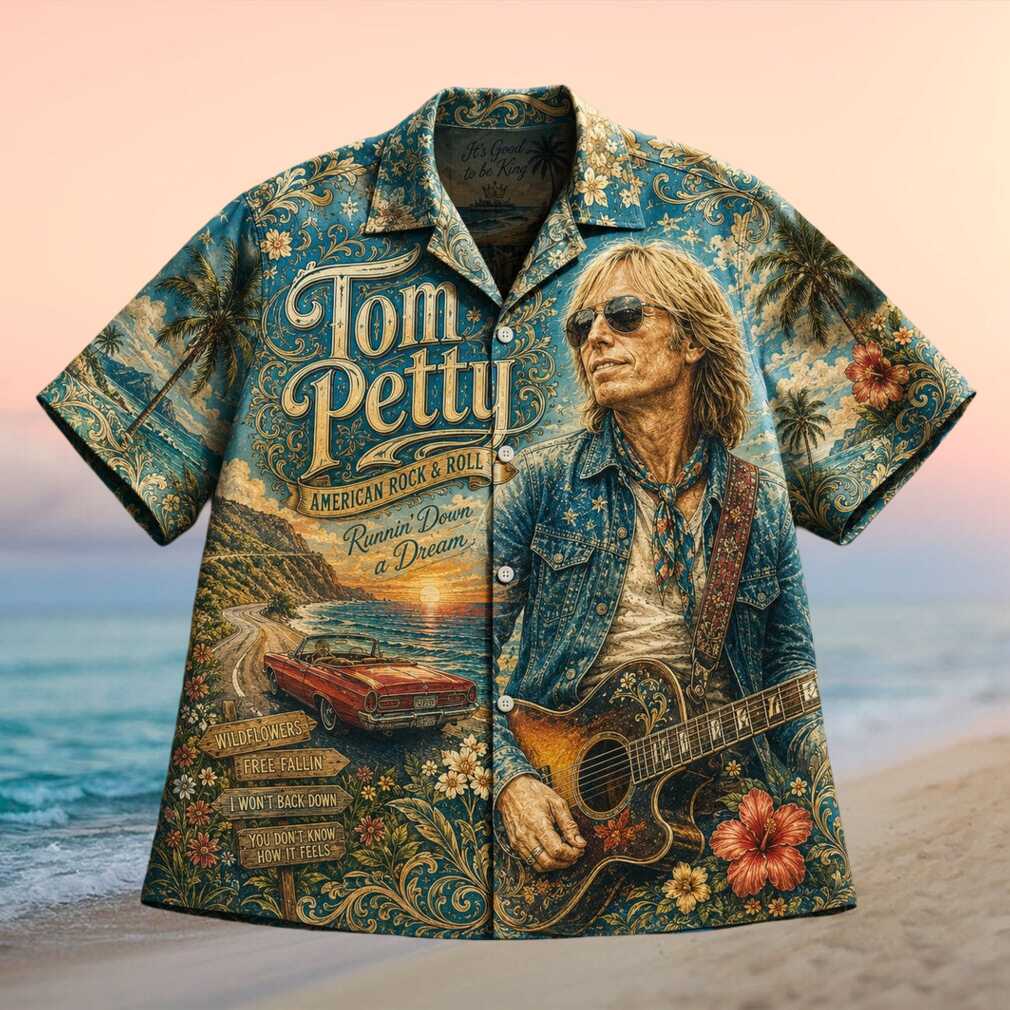 Tom Petty American Rock Roll Vintage Retro Fans Unisex Aloha Shirt